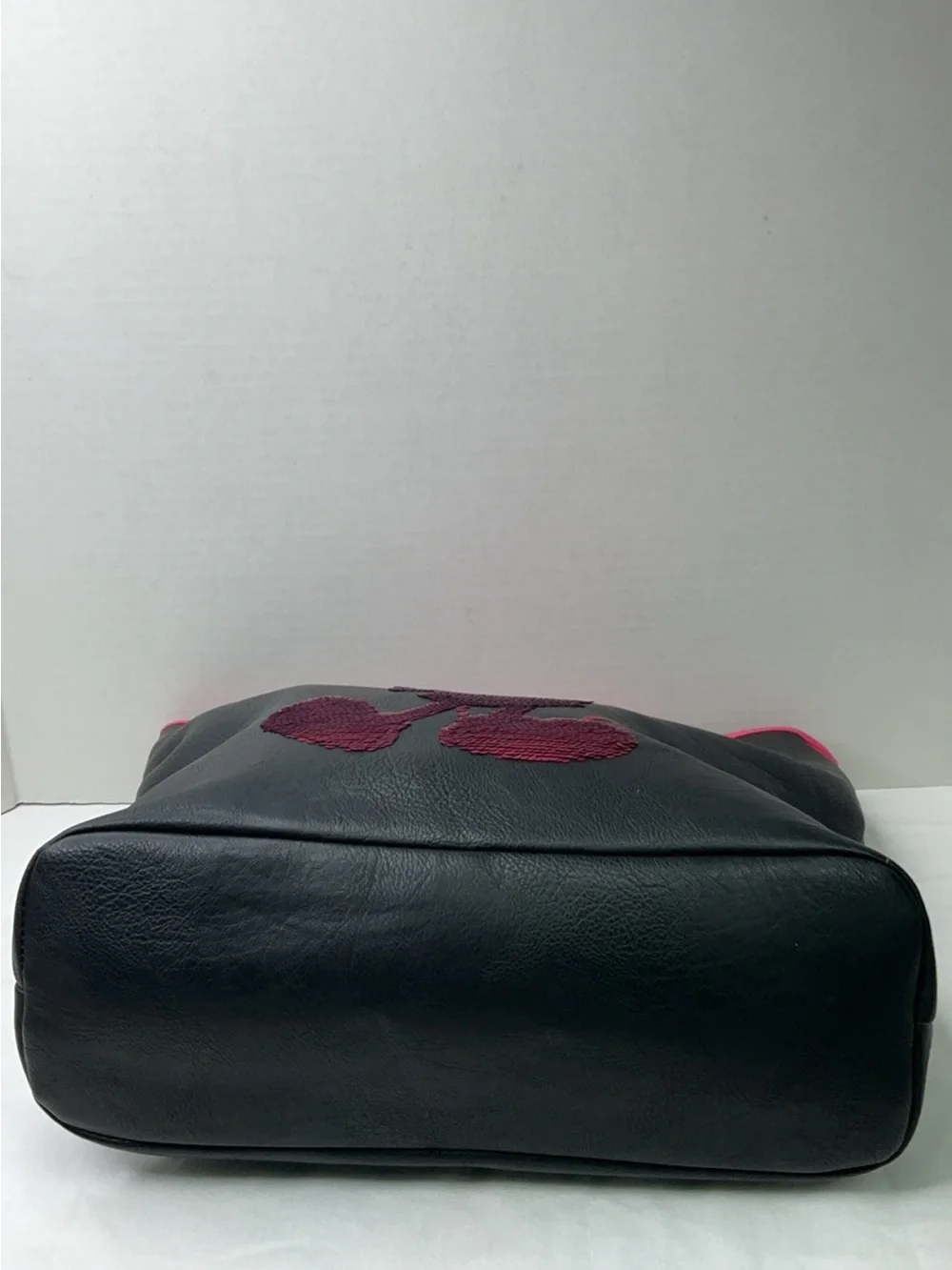 Disney Parks Loungefly Mickey Mouse Imagination Pink Sequin Tote Bag.